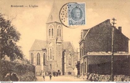 [-50%] BELGIQUE - REMICOURT - LEglise - Edit Henri Kaquet - Carte Postale Ancienne