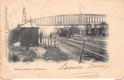 België - RONSE Renaix (O. Vl.) La Passerelle de la gare - De stationsbrug