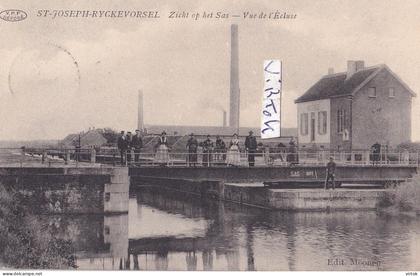 Rijkevorsel - Rijckevorsel ( St. Jozef ) :   zicht op het sas   ( 1919 met  zegel )