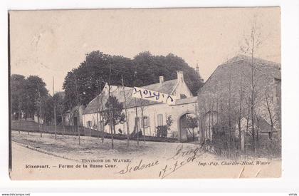 Rixensart :  Ferme de la basse cour  (  1904 avec timbre )