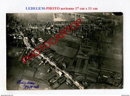 LEDEGEM-Vue Aerienne-Grosse PHOTO Allemande-Guerre 14-18-1 WK-BELGIEN-Flandern-