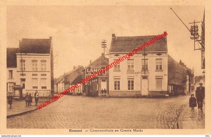Rumpst - Gemeentehuis en Groote Markt - Rumst