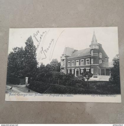 Saint Georges sur Meuse // Propriete du Notaire 1907 Vlekken