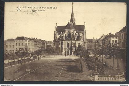 +++ CPA - BRUXELLES - SCHAARBEEK - SCHAERBEEK - Place Lehon   //