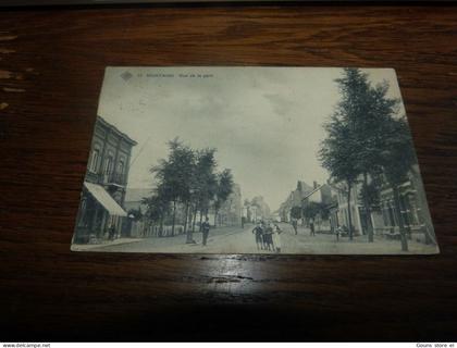 BC16-43  Cpa Montaigu Rue de la gare  Scherpenheuvel Zichem