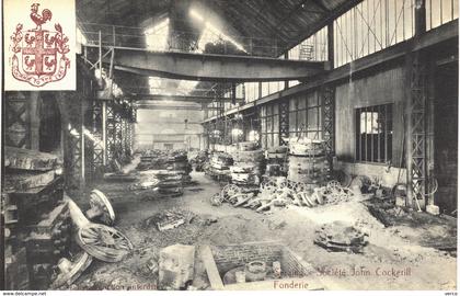 Carte  postale ancienne de SERAING - Société John COCKERILL -  Fonderie