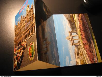 BRUXELLES Brussels Martini horloge hotel bourse manneken-pis palais coin ... set 10 postcard BELGIUM Belgique