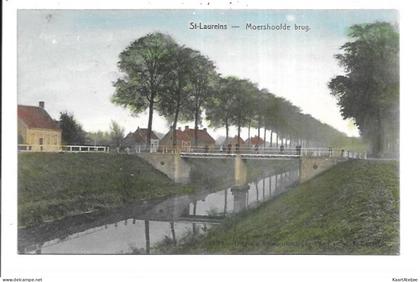 Sint-Laureins - Moershoofde brug (in kleur).