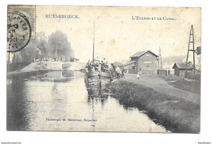 Ruisbroek - L'Ecluse et le Canal.