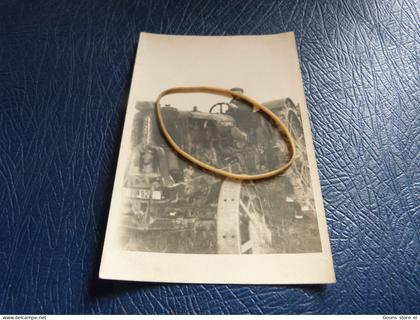 BC29-14LV38  Carte photo Sivry Rance M Famenne 1945 ancien tracteur matériel agricole
