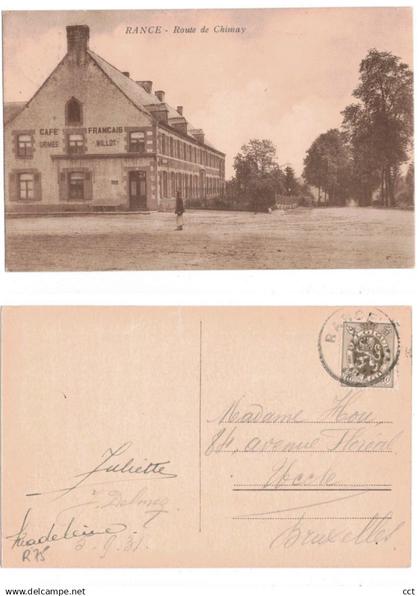 Rance  Sivry-Rance   Route de Chimay