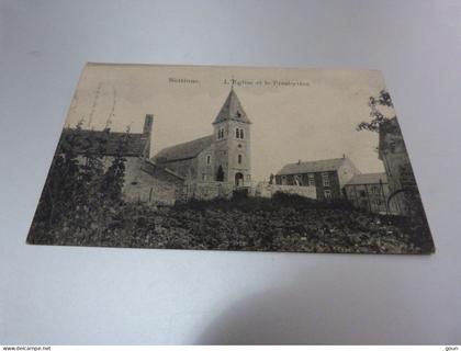 Cpa Somme Leuze Nettinne L'église et le presbytère