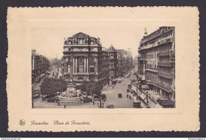 BELGIUM, Postcard, Brussels, Place de Brouckère
