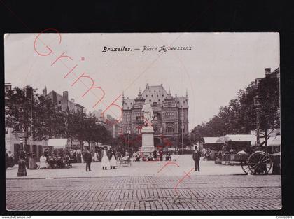 Bruxelles - Place Agneessens - postkaart