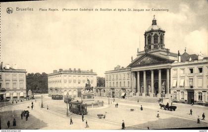CPA Bruxelles Place Royale