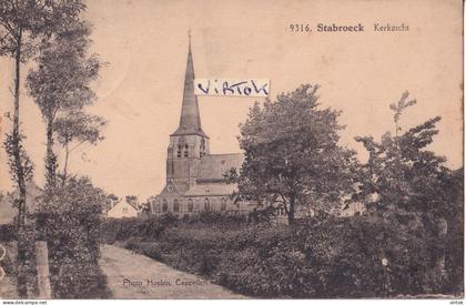 STABROEK :  kerkzicht  (  HOELEN 9316  )  1932 met zegel