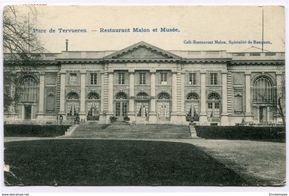 CPA - Carte postale - Belgique - Tervuren - Parc de Tervuren - Restaurant Malon et musée - 1906 (CP2453)