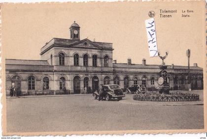 Tienen :  La gare -  Statie  ( imprimerie Debroe et Papeterie Smolders )
