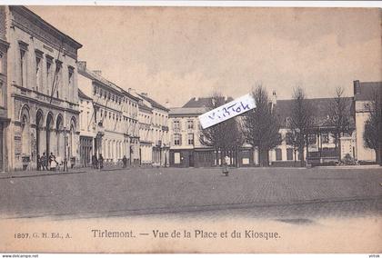 TIENEN :  vue de la place .........................   (  geschreven met zegel 1 cent )