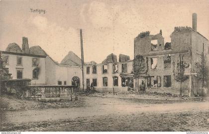 [-15%] BELGIQUE - Tintigny - Ruines - Ville - Poteau - Route - Musée Gaumais - Carte postale ancienne