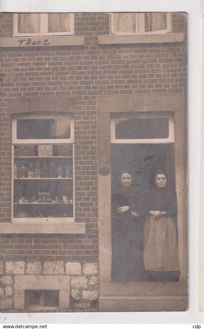 carte photo TROOZ  magasin  1911