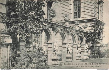 [-15%] BELGIQUE - Bruxelles - Expositions Universelles 1910 - Pavillon de la ville de Bruxelles - Carte Postale Ancienne