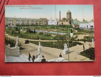Bruxelles / Brussel - Exposition de Bruxelles 1910: Jardin de la Ville de Paris