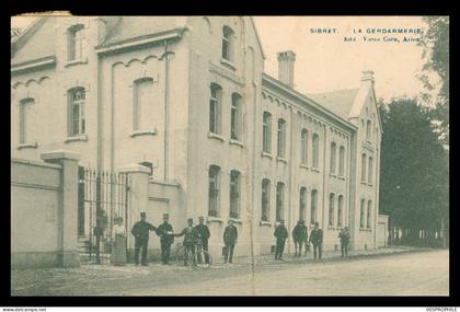 SIBRET * LA GENDARMERIE - GENDARMES - ANIMÉE - EDIT VICTOR CAEN - VERS ENSIVAL EN 1907 - ÉTAT !!!
