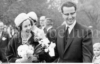 Postcard / ROYALTY / België / Belgique / roi Baudouin / koning / reine Fabiola / koningin Fabiola / Verviers / 1963