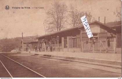 Villers-la-Ville    : La gare    1920