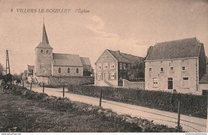 BELGIQUE - villers le bouillet l'eglise - edit henrion crousse - carte postale ancienne -