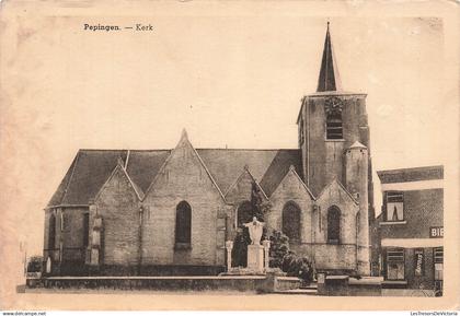 BELGIQUE - Vilvoorde - Pepingen. - Kerk - statue - vierge - clocher - flèche - horloge - Carte Postale ancienne