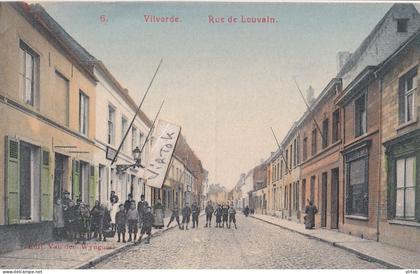 VILVOORDE :  rue de Louvain   (  in kleur )