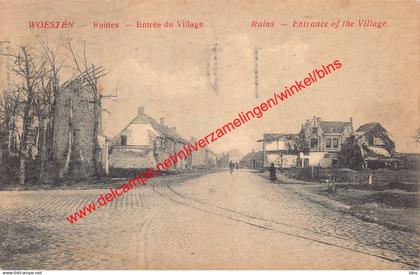 Woesten - Ruines entrée du village - Vleteren