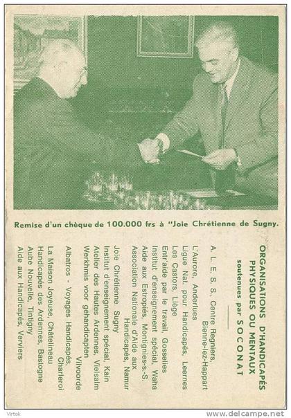 Sugny : Joie Chrétienne : organisations d´handicapés physiques ou mentaux ( produits FINEX  Chatelet )