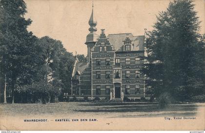 WAARSCHOOT  KASTEEL VAN DEN DAM            2 SCANS