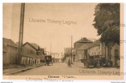 CPA Walcourt   Clermont    " L'Agaisse "   camion pompe à essence chariot cheval