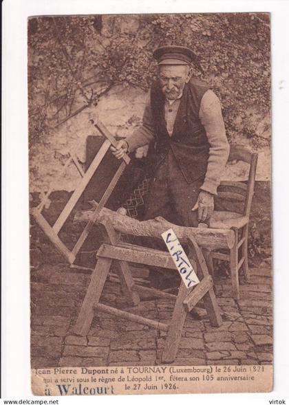 WALCOURT Jean-Pierre Dupont né à Tournay (Luxembourg) centenaire