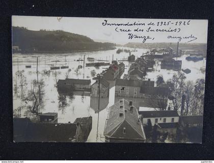 Carte photo Wanze Innondation de 1925-1926 (rue des Sucreries)