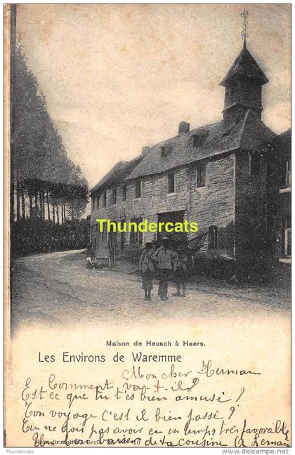 CPA  LES ENVIRONS DE WAREMME MAISON DE HEUSCH A HEERS NELS SERIE ?? NO 10