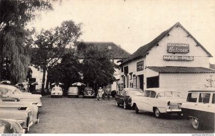 BELGIQUE - Wemmel - Restaurant Balcaen - Maes Pils - Publicité - Voiture - Transport - Parking - Animé - Carte postale