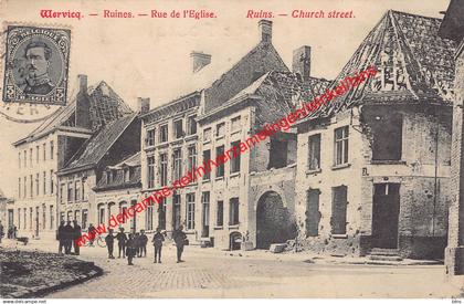 Wervicq - Ruines - Rue de l'Eglise - Wervik