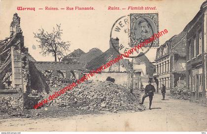 Wervicq - Ruines - Rue Flamande - Ruins - Flemish street - Wervik