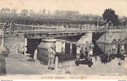 België - STAVELE Alveringem (W. Vl.) Brug over de Ijzer - Eerste Wereldoorlog