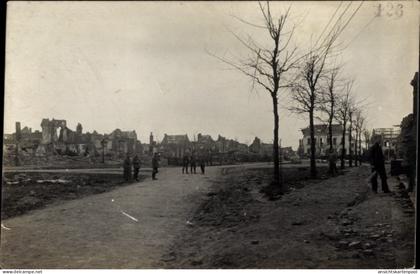 Photo CPA Messines Mesen Westflandern, Kriegszerstörung I. WK