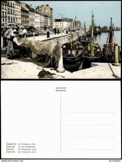 Postkaart Ostende Oostende Het Montgomery Dok Le Dock Montgomery. 1955