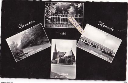 HERSELT :  groeten uit     (  geschreven met zegel )  uitg. UNIC  dorp A35