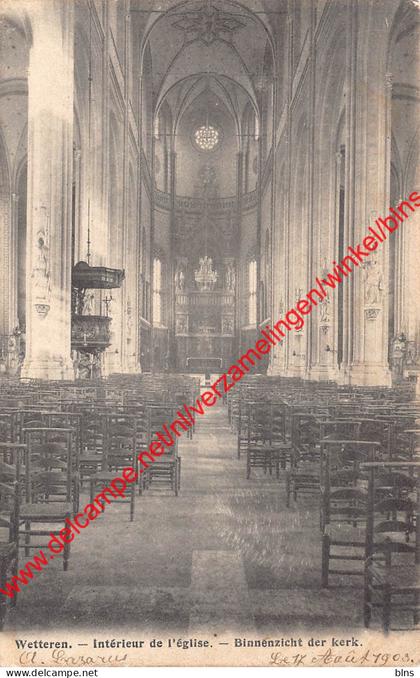 Intérieur de l'Eglise - Binnenzicht der Kerk - Wetteren