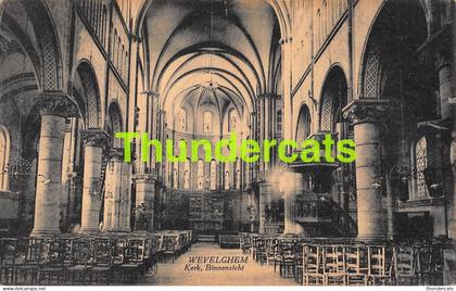 CPA WEVELGEM WEVELGHEM KERK BINNENZICHT