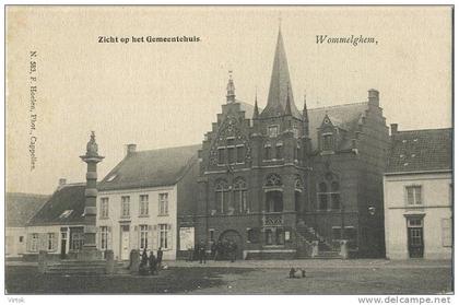 Wommelgem    (  HOELEN  583  )   Zicht op het gemeentehuis
